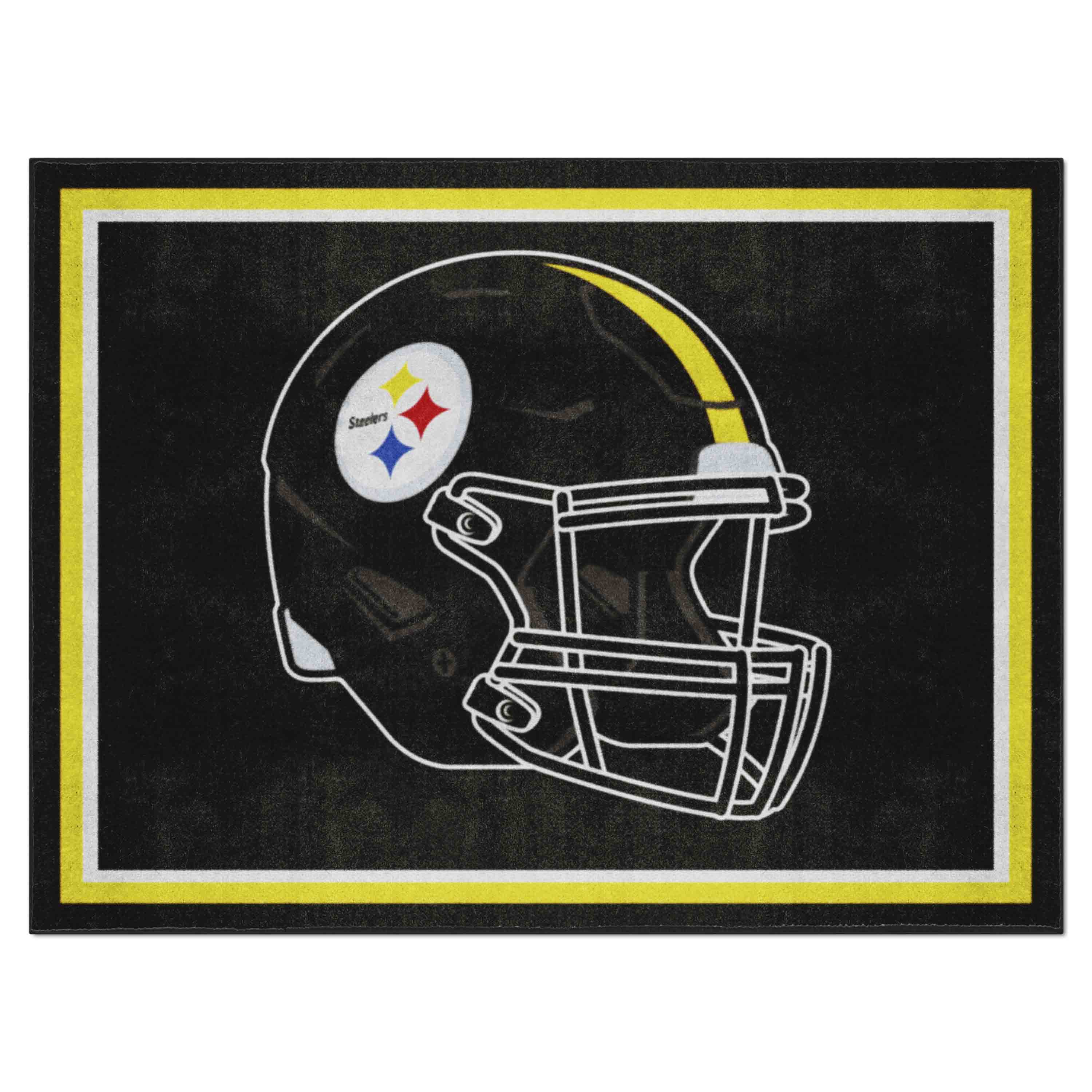 Pittsburgh Steelers 8ft. x 10 ft. Plush Area Rug - Pittsburgh Steelers