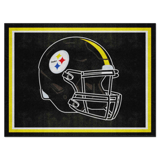 Pittsburgh Steelers 8ft. x 10 ft. Plush Area Rug - Pittsburgh Steelers