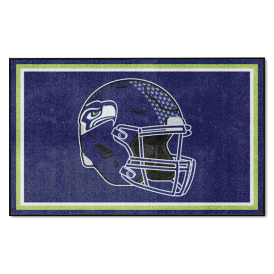 Seattle Seahawks 4ft. x 6ft. Plush Area Rug - Seattle Seahawks