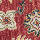 8' X 10' Red And Blue Bohemian Rug - Homeroots - Flyclothing LLC