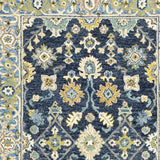 5' X 8' Navy And Blue Bohemian Area Rug - Homeroots - Flyclothing LLC