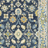 8' X 10' Navy And Blue Bohemian Rug - Homeroots