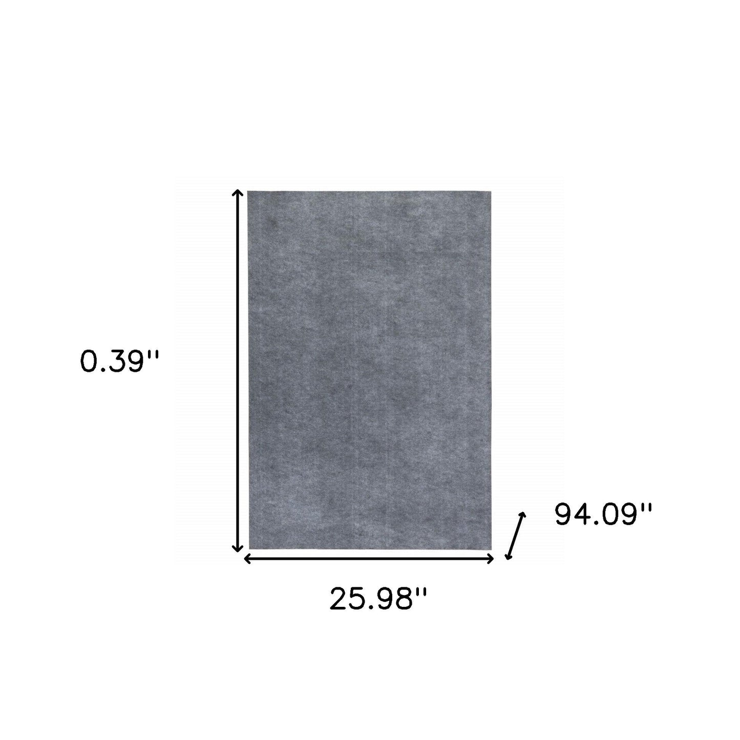 2'X8" Grey Premier Rug Pad - Homeroots - Flyclothing LLC
