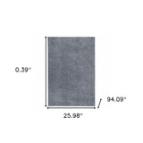 2'X8" Grey Premier Rug Pad - Homeroots