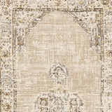 12' Runner Beige and Ivory Power Loom Runner Rug - Homeroots