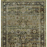 7' X 9' Green And Brown Floral Area Rug - Homeroots - Flyclothing LLC