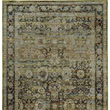 7' X 9' Green And Brown Floral Area Rug - Homeroots - Flyclothing LLC