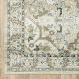 2' X 3' Beige and Ivory Power Loom Area Rug - Homeroots