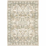 9' X 12' Beige And Ivory Medallion Area Rug - Homeroots - Flyclothing LLC