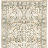 9' X 12' Beige And Ivory Medallion Area Rug - Homeroots - Flyclothing LLC