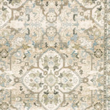 10' X 14' Beige And Ivory Medallion Area Rug - Homeroots - Flyclothing LLC