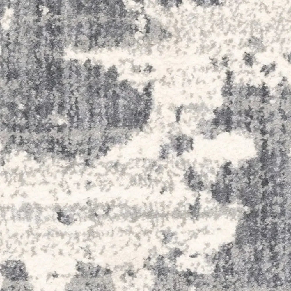 2' X 8' Grey And Ivory Grey Matter Runner Rug - Homeroots - Flyclothing LLC