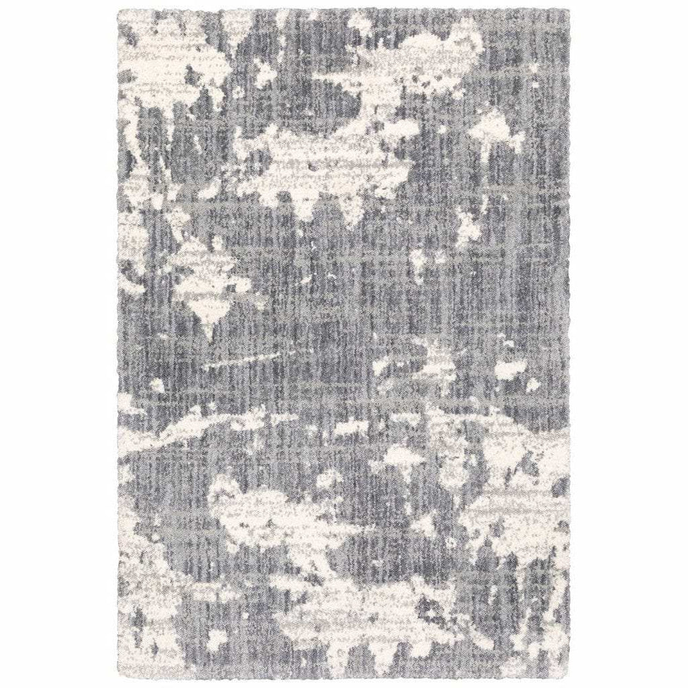 4' X 6' Grey And Ivory Grey Matter Area Rug - Homeroots - Flyclothing LLC