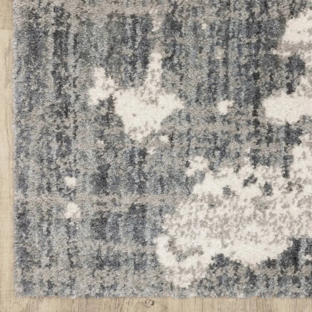 7' X 9' Grey And Ivory Grey Matter Area Rug - Homeroots - Flyclothing LLC