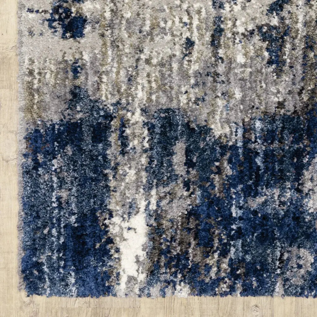 4' X 6' Gray And Blue Gray Skies Area Rug - Homeroots - Flyclothing LLC