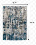 4' X 6' Gray And Blue Gray Skies Area Rug - Homeroots - Flyclothing LLC