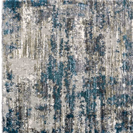 5' X 8' Grey And Blue Grey Skies Area Rug - Homeroots - Flyclothing LLC