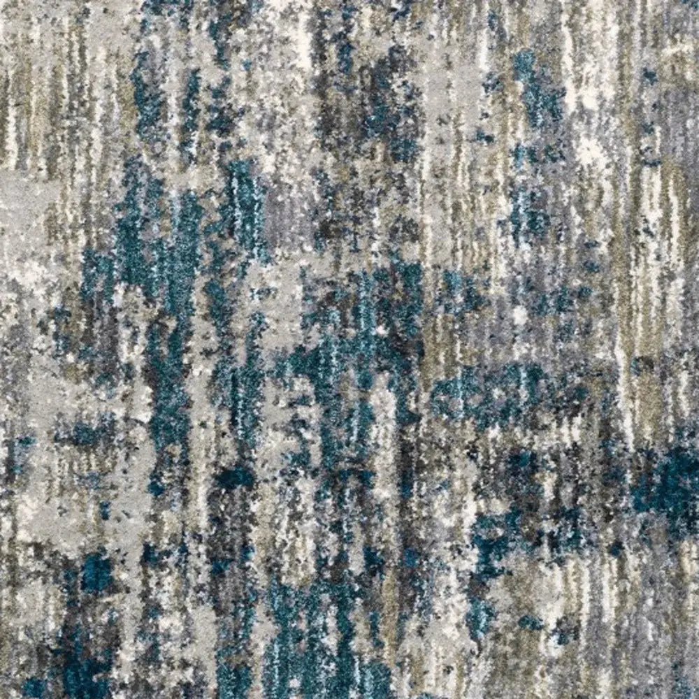7' X 9' Grey And Blue Grey Skies Area Rug - Homeroots - Flyclothing LLC