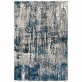 8' X 10' Grey And Blue Grey Skies Area Rug - Homeroots - Flyclothing LLC