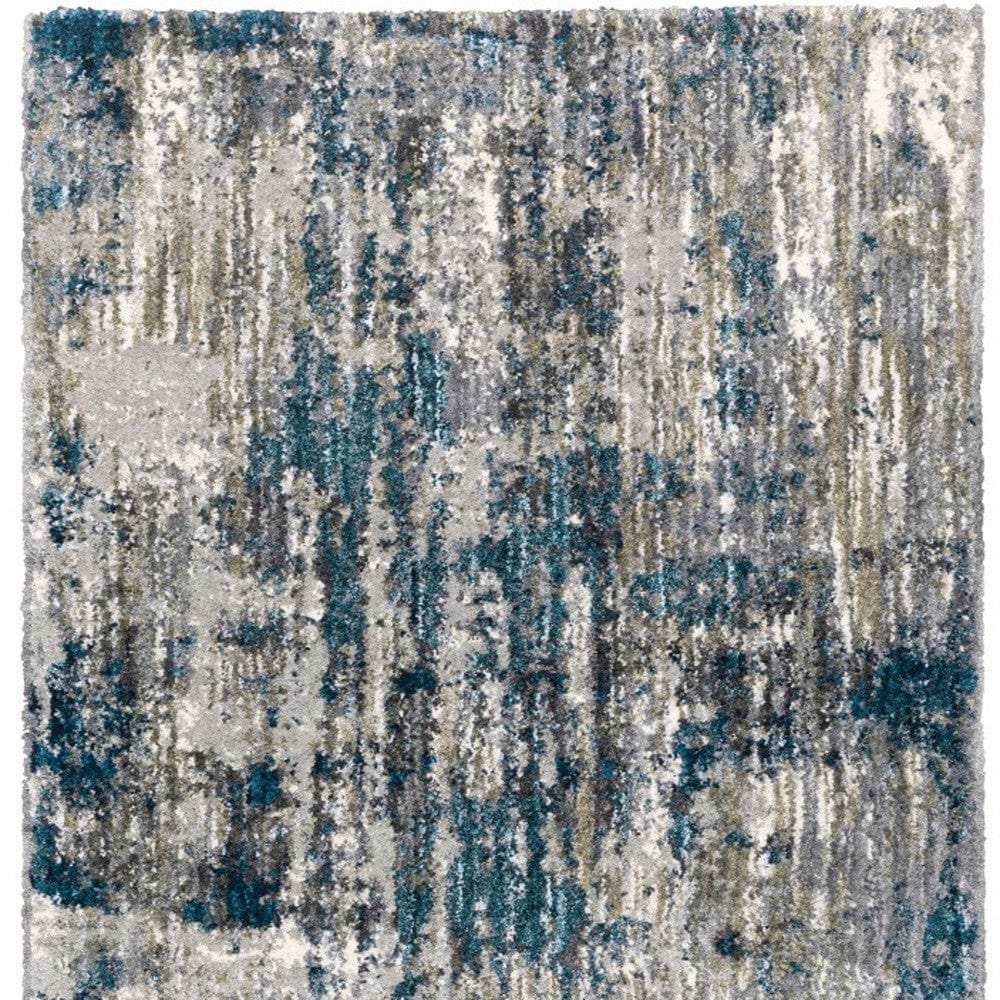 8' X 10' Grey And Blue Grey Skies Area Rug - Homeroots - Flyclothing LLC
