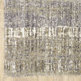 4' X 6' Grey And Ivory Abstract Lines Area Rug - Homeroots
