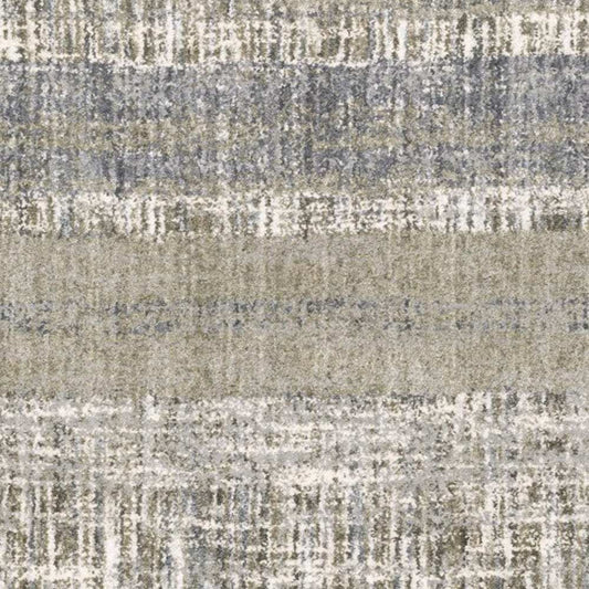 5' X 8' Grey And Ivory Abstract Lines Area Rug - Homeroots - Flyclothing LLC