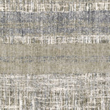 5' X 8' Grey And Ivory Abstract Lines Area Rug - Homeroots
