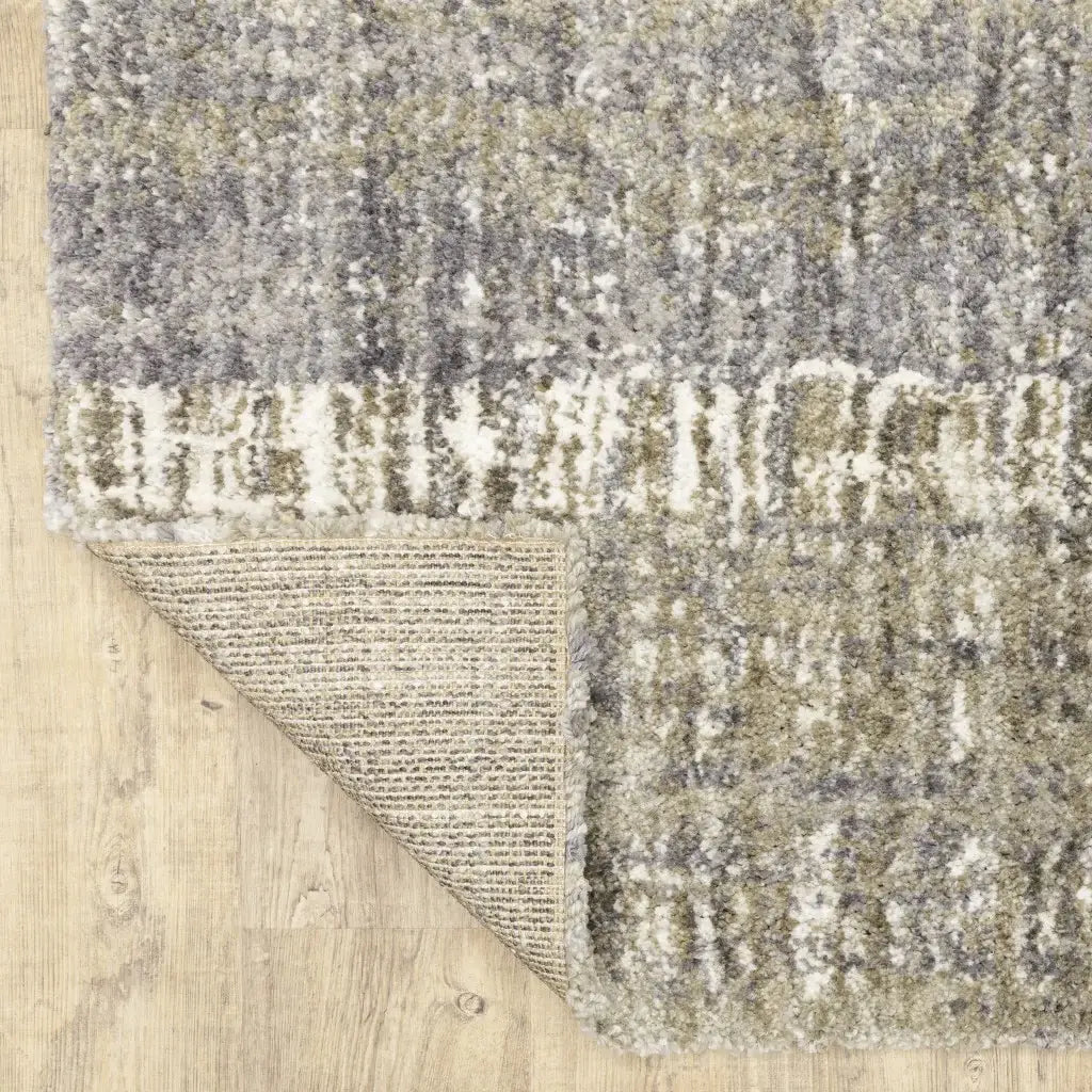 7' X 9' Grey And Ivory Abstract Lines Area Rug - Homeroots - Flyclothing LLC