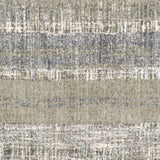 8' X 10' Grey And Ivory Abstract Lines Area Rug - Homeroots