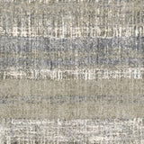 9' X 12' Grey And Ivory Abstract Lines Area Rug - Homeroots