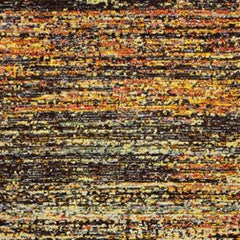 2' X 8' Gold And Slate Abstract Runner Rug
