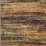 5' X 8' Gold And Slate Abstract Area Rug - Homeroots