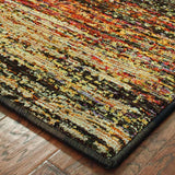 8' X 10' Gold And Slate Abstract Area Rug - Homeroots - Flyclothing LLC