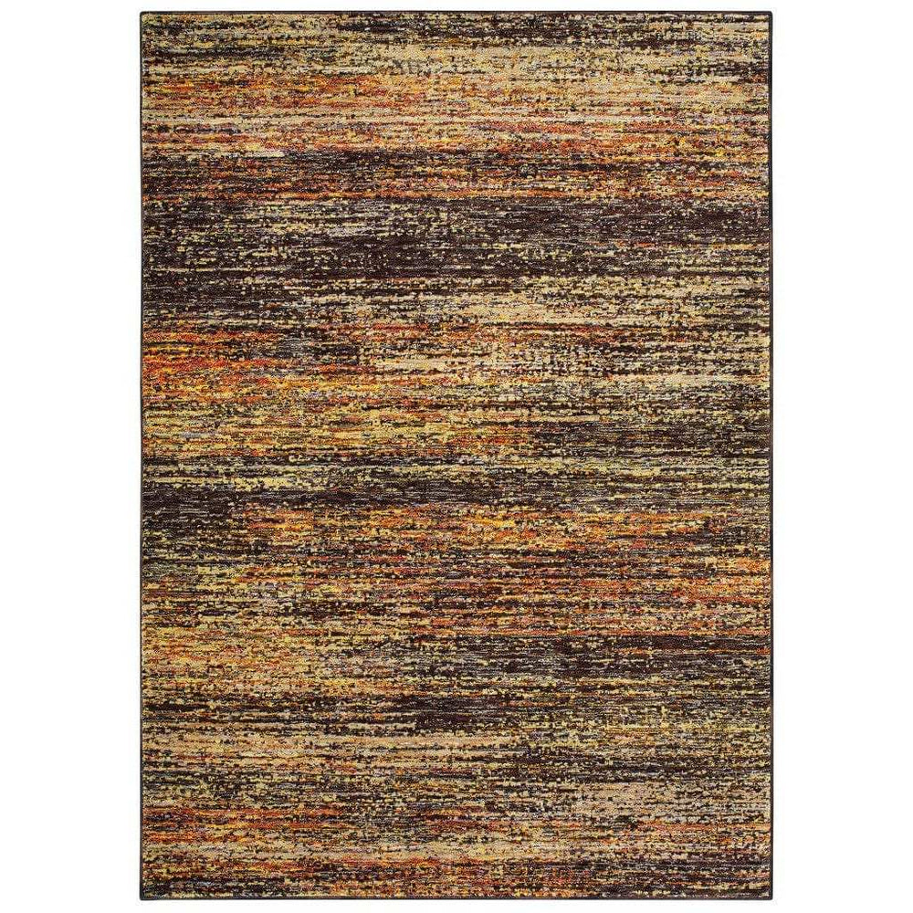 9' X 12' Gold And Slate Abstract Area Rug - Homeroots - Flyclothing LLC