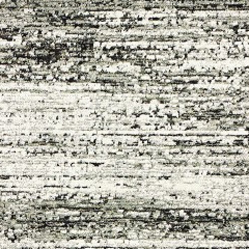2' X 8' Ash And Slate Abstract Runner Rug - Homeroots
