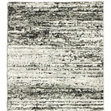 2' X 8' Ash And Slate Abstract Runner Rug - Homeroots - Flyclothing LLC