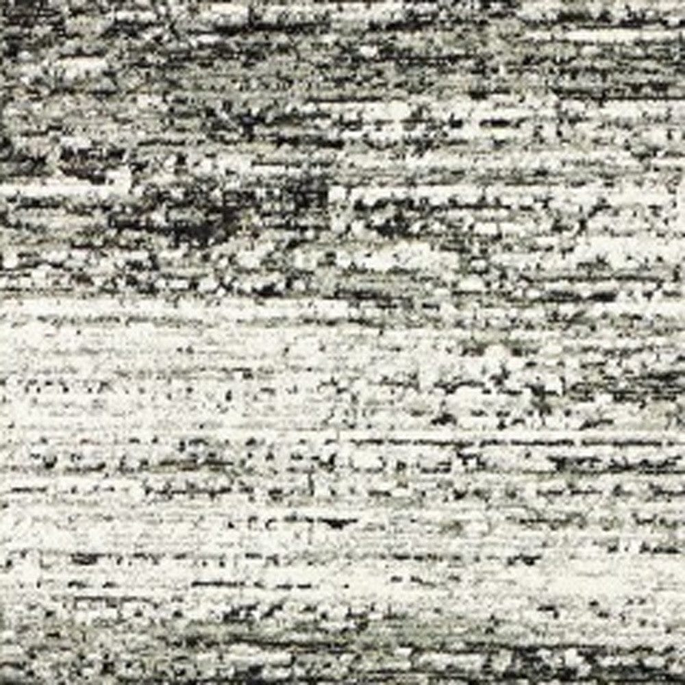 12' Ash And Slate Abstract Runner Rug