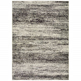 6' X 9' Ash And Slate Abstract Area Rug - Homeroots