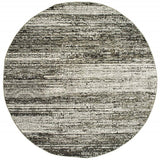 7' Round Ash And Slate Abstract Area Rug - Homeroots - Flyclothing LLC