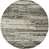 7' Round Ash And Slate Abstract Area Rug - Homeroots