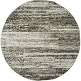 7' Round Ash And Slate Abstract Area Rug - Homeroots - Flyclothing LLC