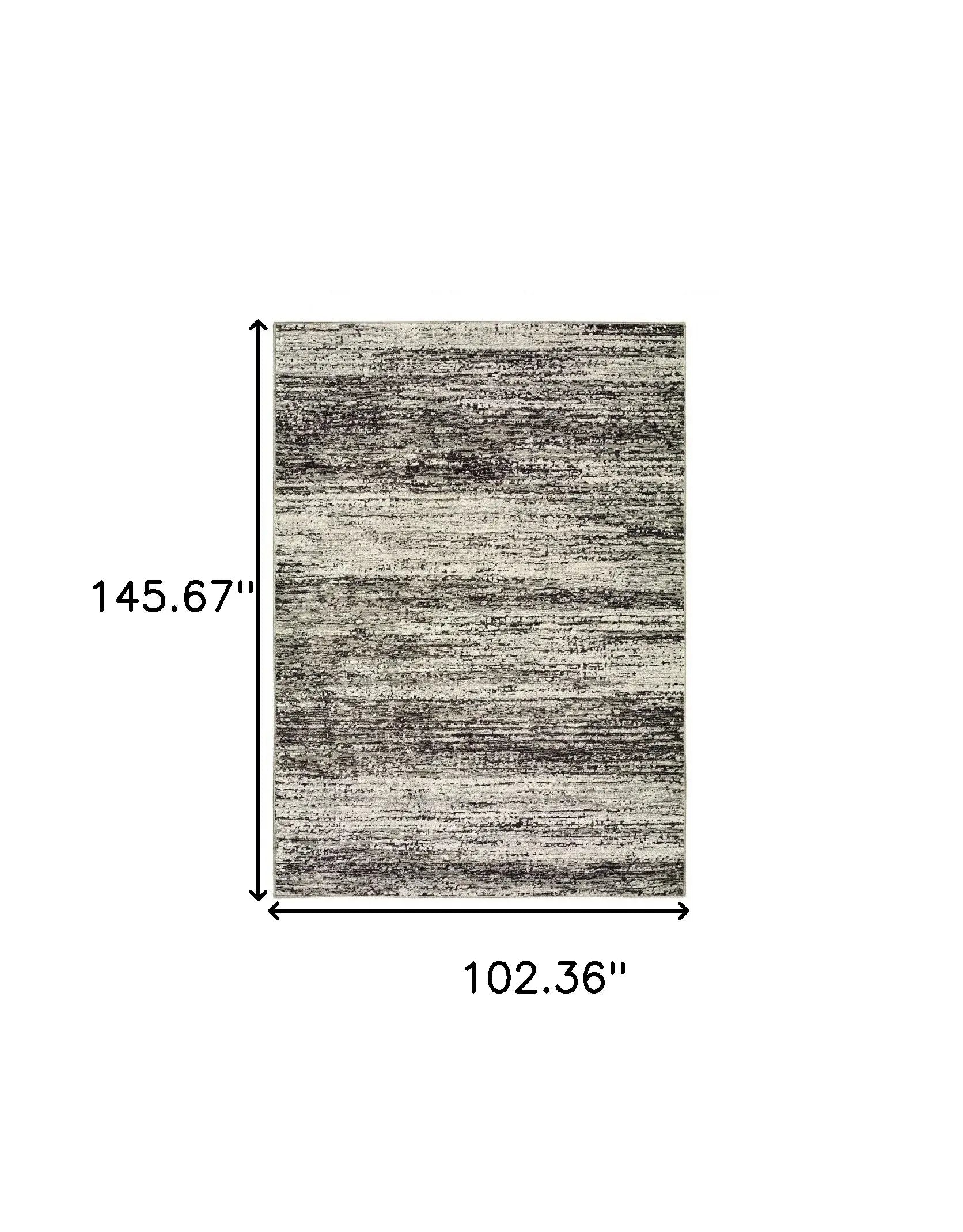 9' X 12' Ash And Slate Abstract Area Rug - Homeroots - Flyclothing LLC