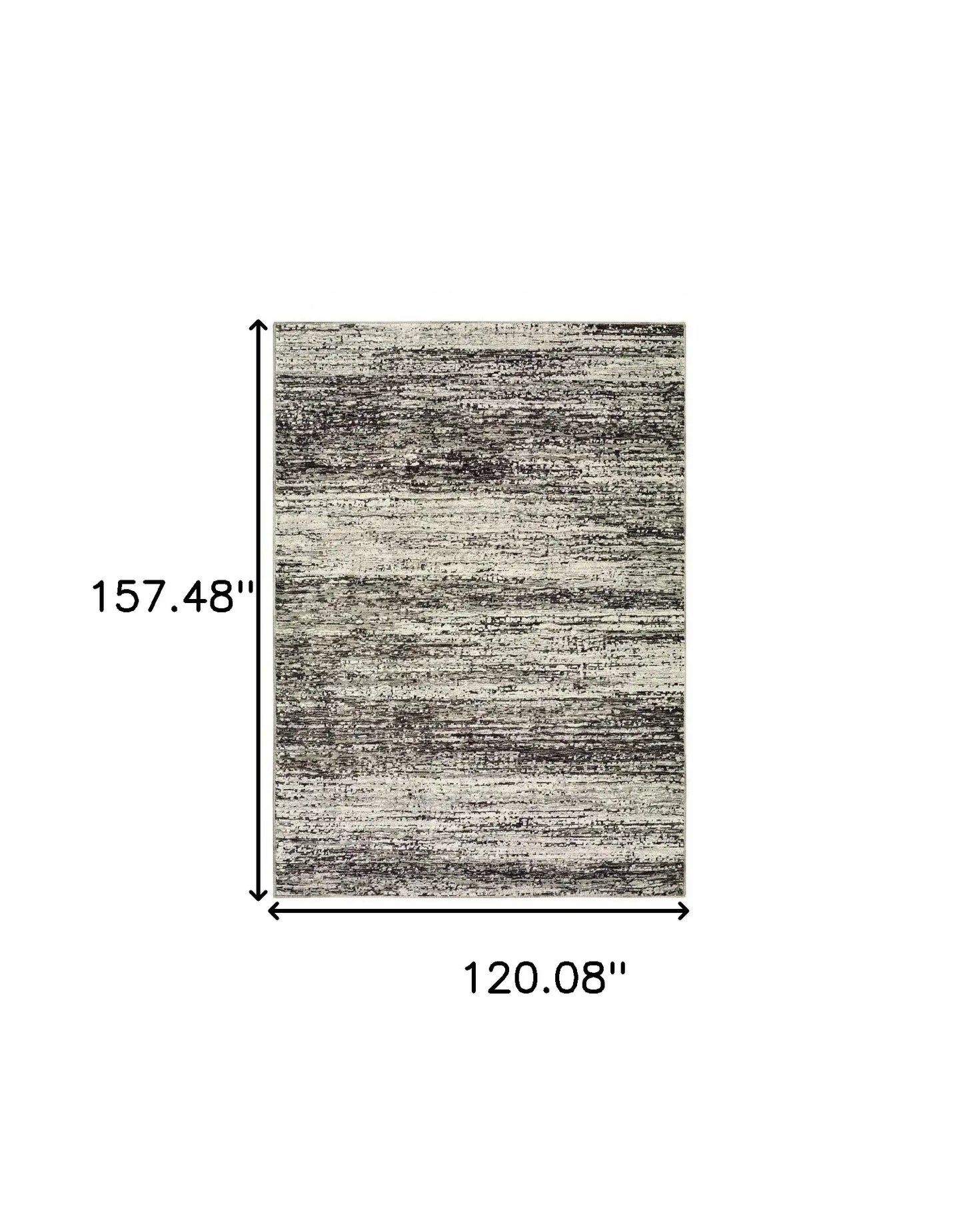 10' X 14' Ash And Slate Abstract Area Rug - Homeroots - Flyclothing LLC