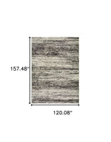10' X 14' Ash And Slate Abstract Area Rug - Homeroots - Flyclothing LLC