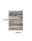 10' X 14' Ash And Slate Abstract Area Rug - Homeroots