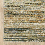 2' X 8' Gold And Green Abstract Runner Rug - Homeroots - Flyclothing LLC