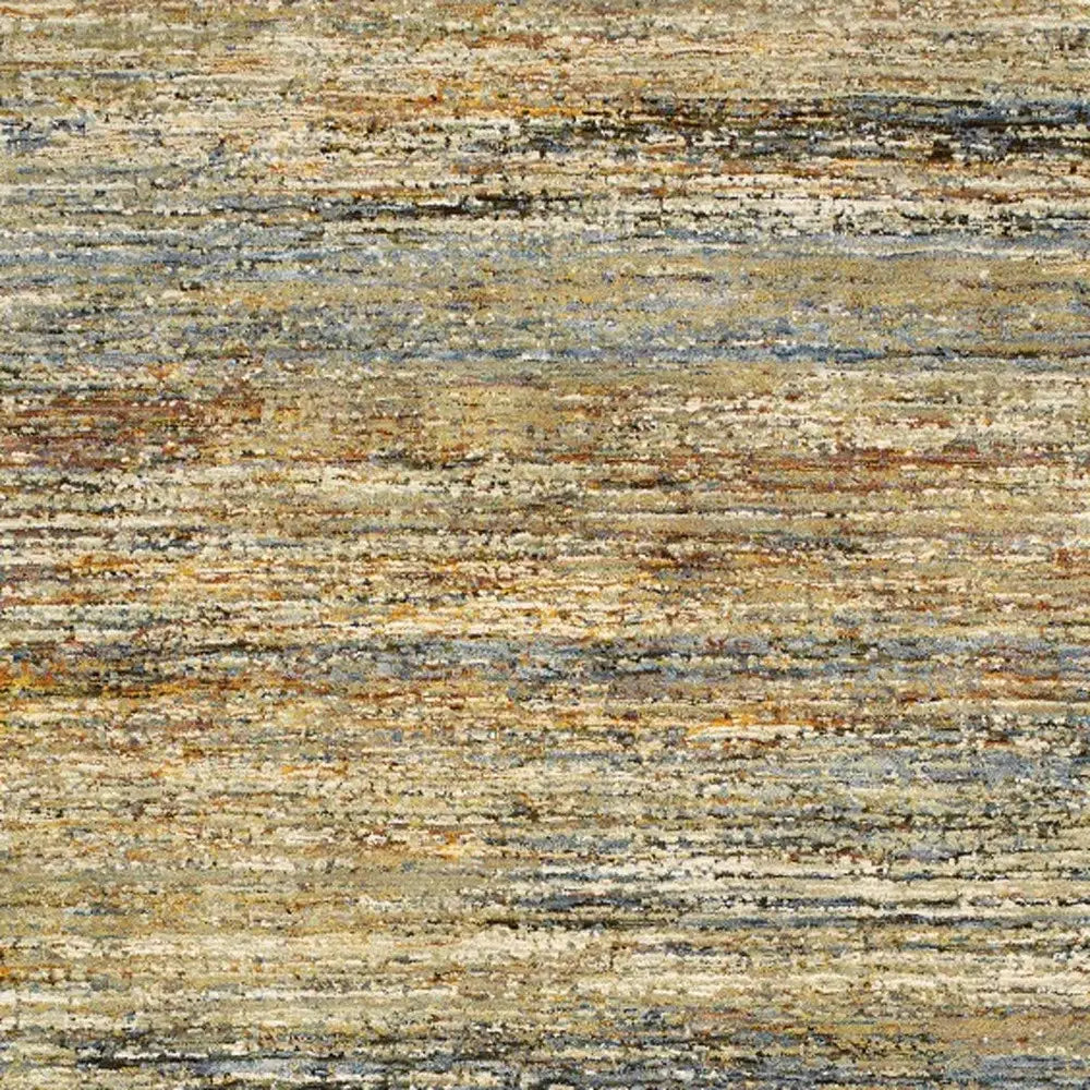 8' X 10' Gold And Green Abstract Area Rug - Homeroots - Flyclothing LLC
