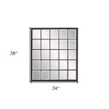 Rectangular Antique Black Finish Mirror With Beveled Edge - Homeroots - Flyclothing LLC