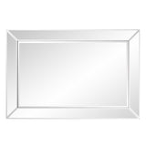 36" x 24" Mirrored Frame Hanging Accent Mirror - Homeroots - Flyclothing LLC
