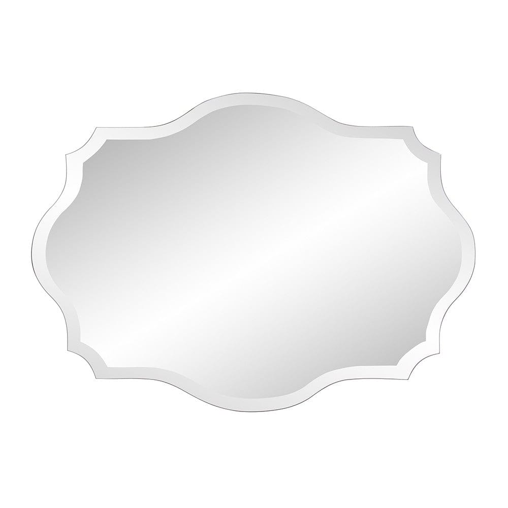 32" Clear Scalloped Edges Unframed Accent Mirror - Homeroots - Flyclothing LLC